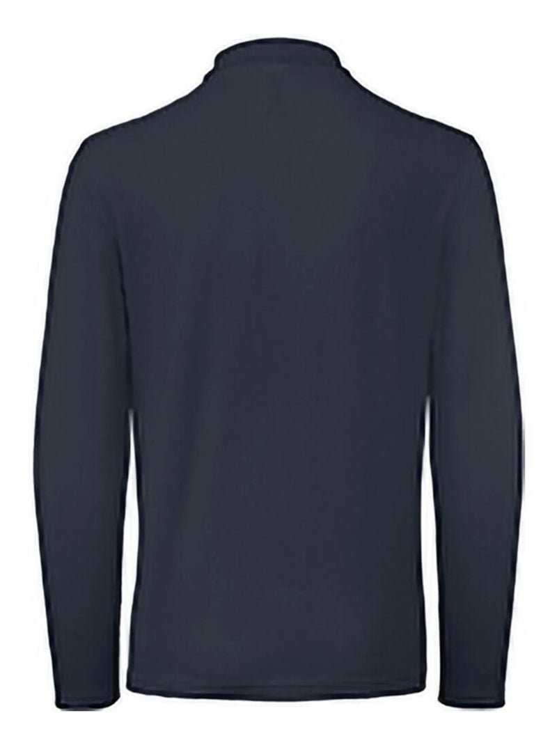 B&C - Polo manches longues ID.001 Bleu marine - Kiabi