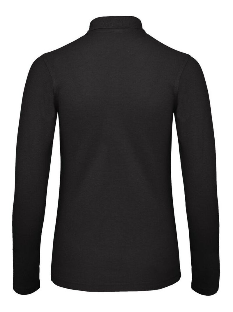 B&C - Polo manches longues ID.001 Noir - Kiabi