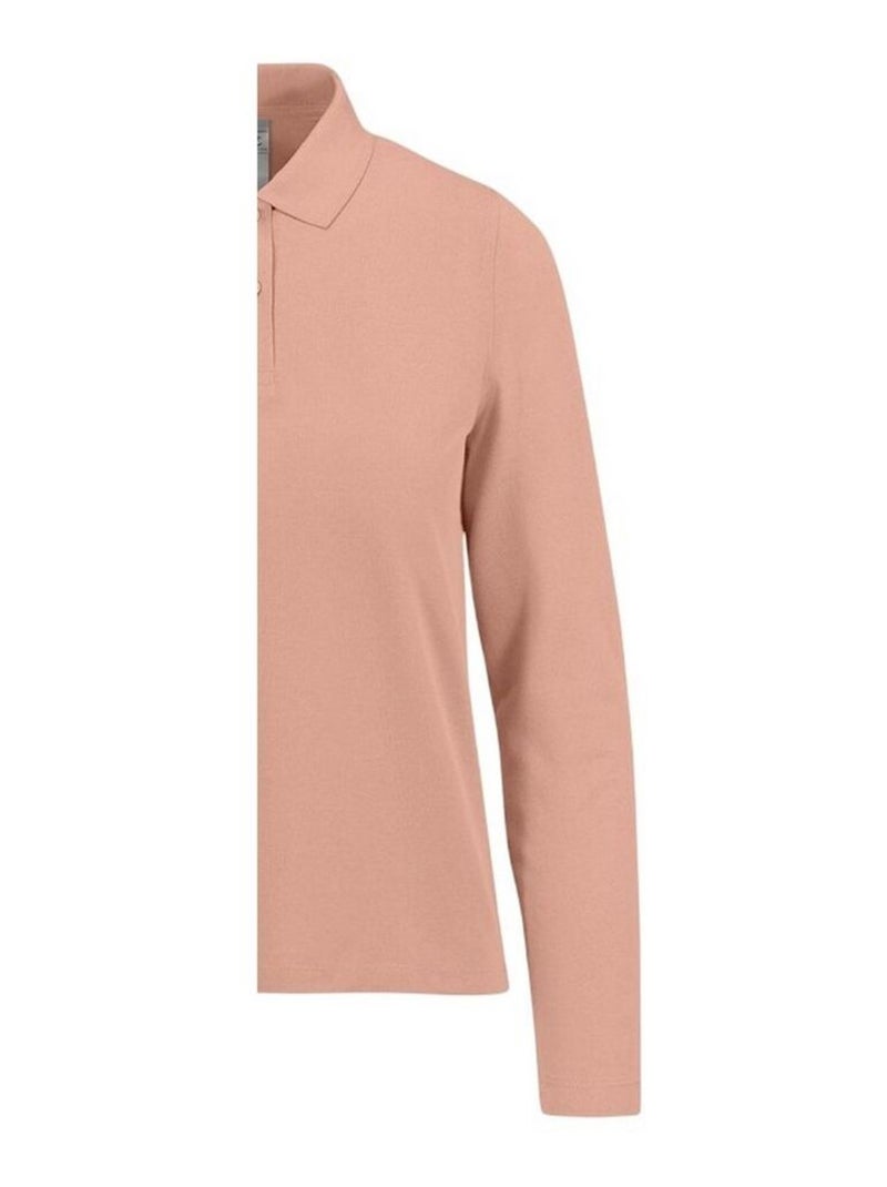 B&C - Polo manches longues MY POLO Saumon - Kiabi