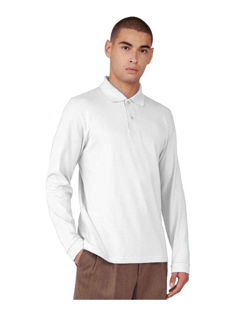 B&C - Polo motif/style uni MY POLO Blanc - Kiabi