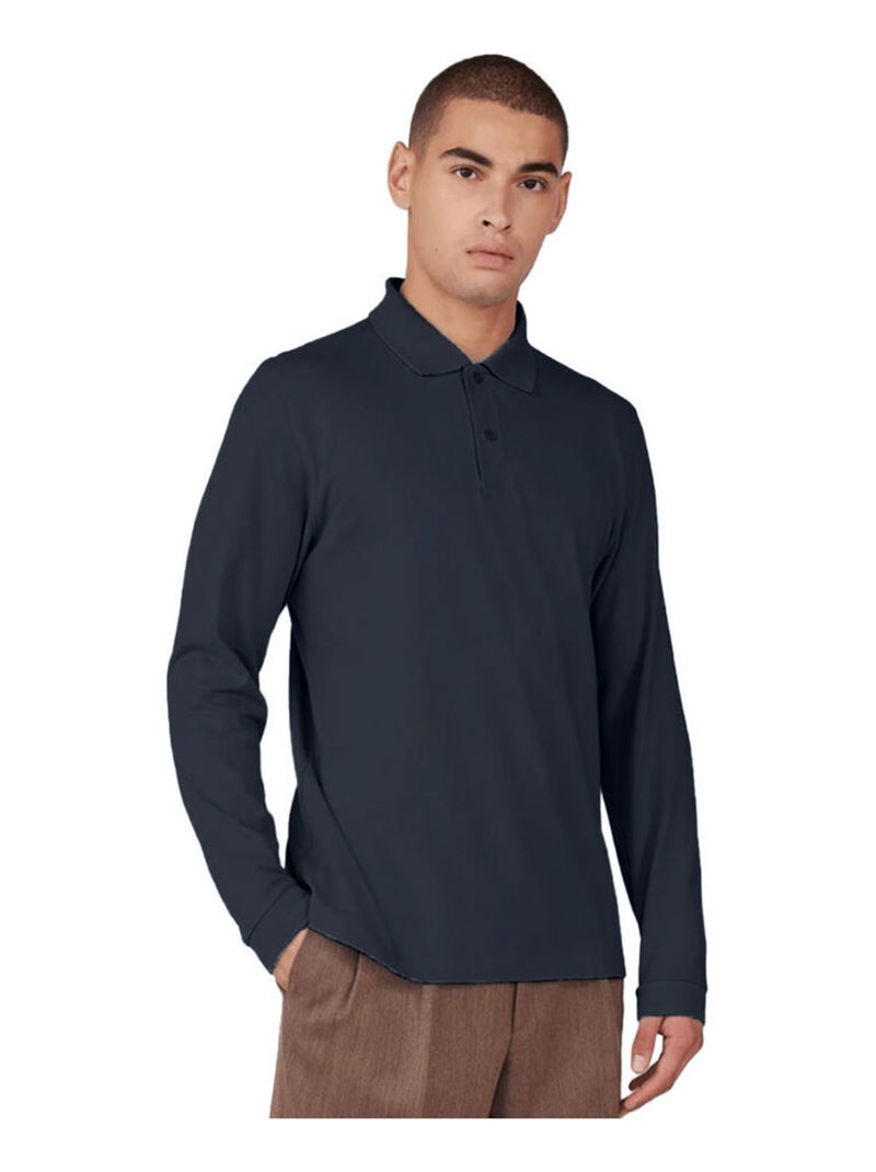 B&C - Polo motif/style uni MY POLO Bleu marine - Kiabi