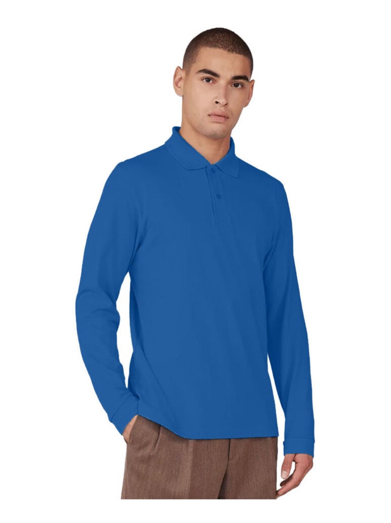 B&C - Polo motif/style uni MY POLO Bleu roi - Kiabi