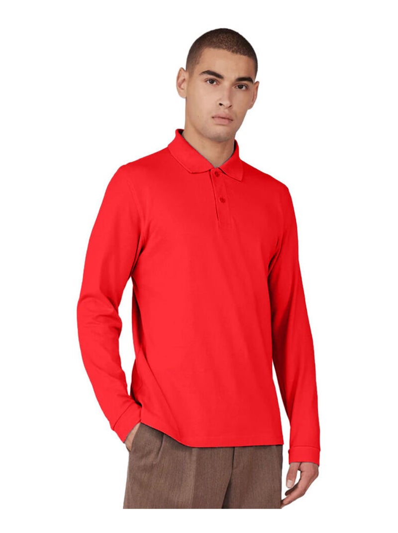 B&C - Polo motif/style uni MY POLO Rouge - Kiabi