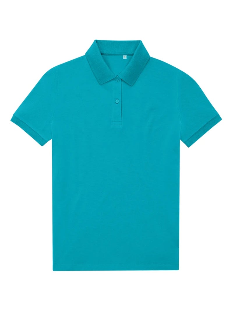 B&C - Polo MY ECO POLO Bleu turquoise - Kiabi