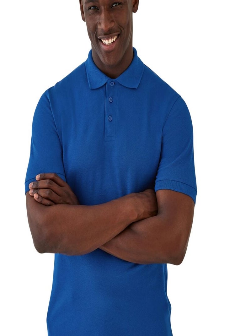 B&C - Polo SAFRAN Bleu roi - Kiabi
