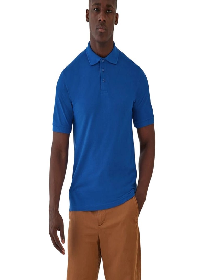 B&C - Polo SAFRAN Bleu roi - Kiabi