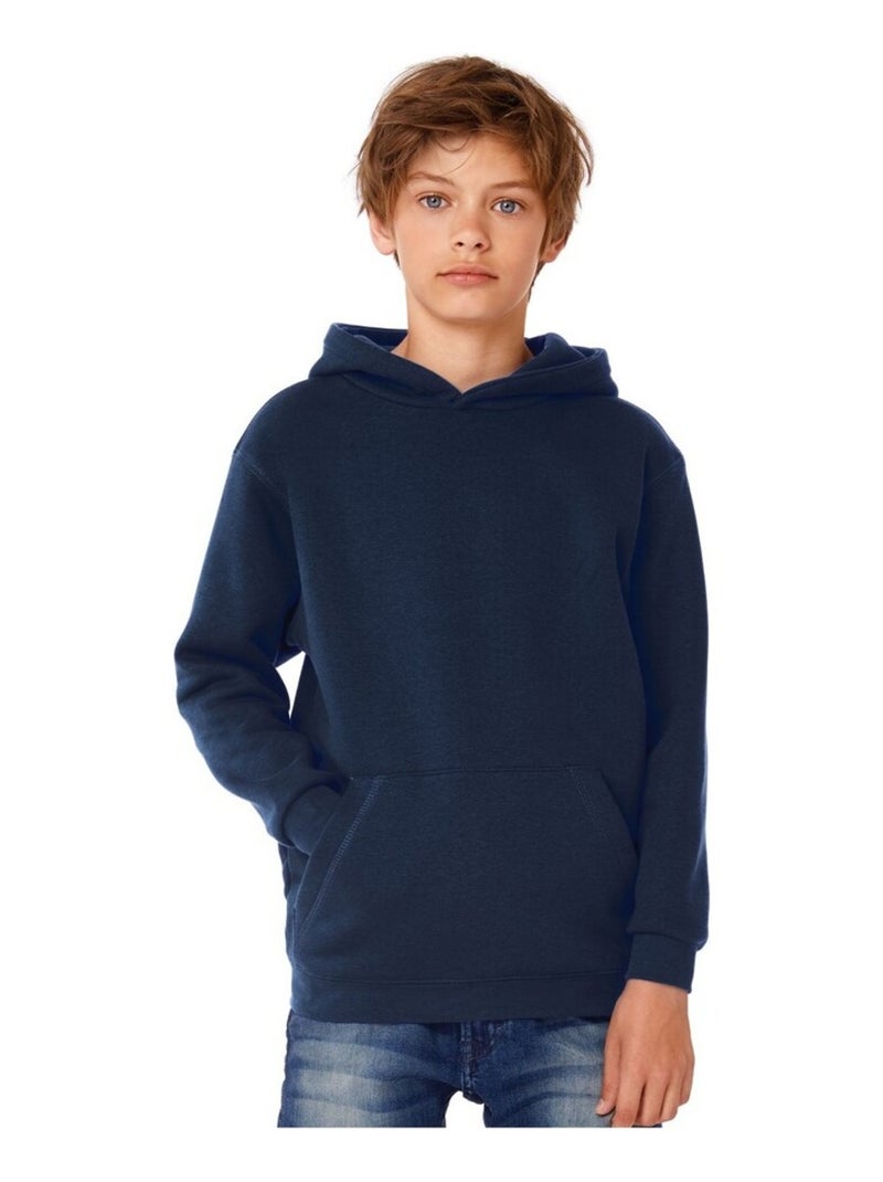 B&C - Sweat à capuche Bleu marine - Kiabi