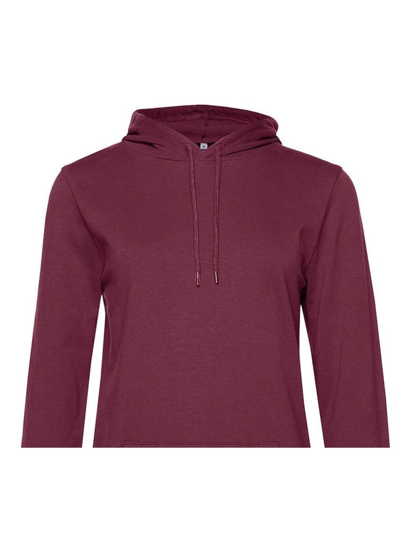 B&C - Sweat à capuche Bordeaux - Kiabi