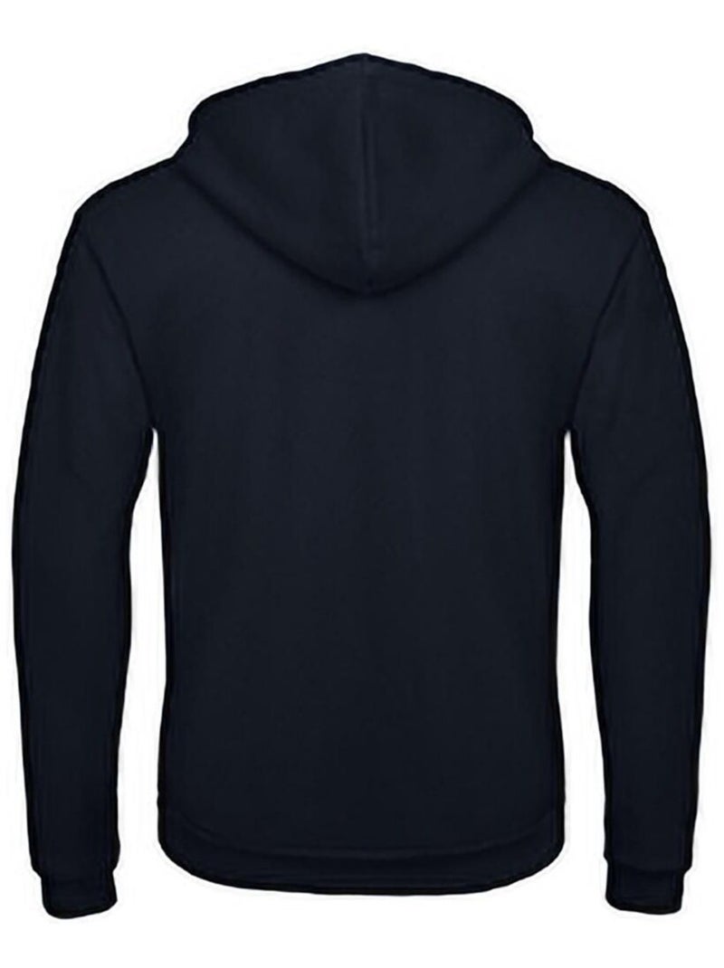 B&C - Sweat à capuche et fermeture zippée unisexe Bleu marine - Kiabi