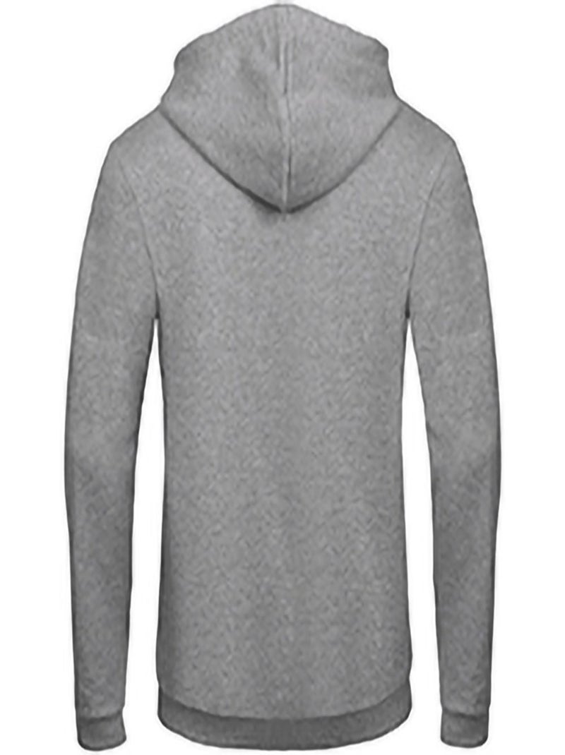 B&C - Sweat à capuche et fermeture zippée unisexe Gris - Kiabi