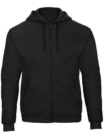B&C - Sweat à capuche et fermeture zippée unisexe