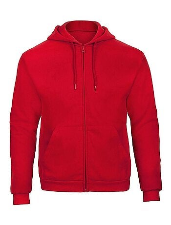 B&C - Sweat à capuche et fermeture zippée unisexe