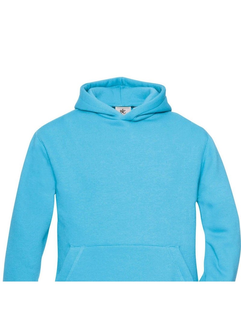 B&C - Sweat à capuche motif/style uni Bleu turquoise - Kiabi