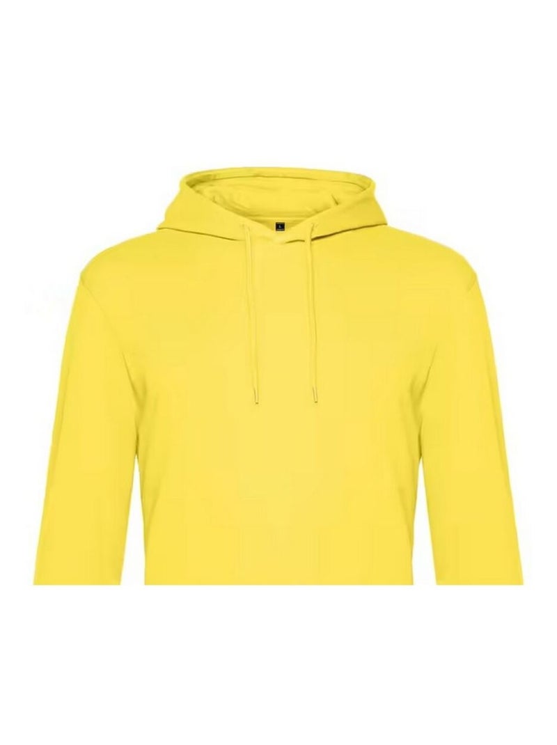 B&C - Sweat à capuche motif/style uni Jaune paille - Kiabi