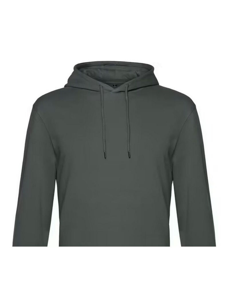 B&C - Sweat à capuche motif/style uni Kaki - Kiabi