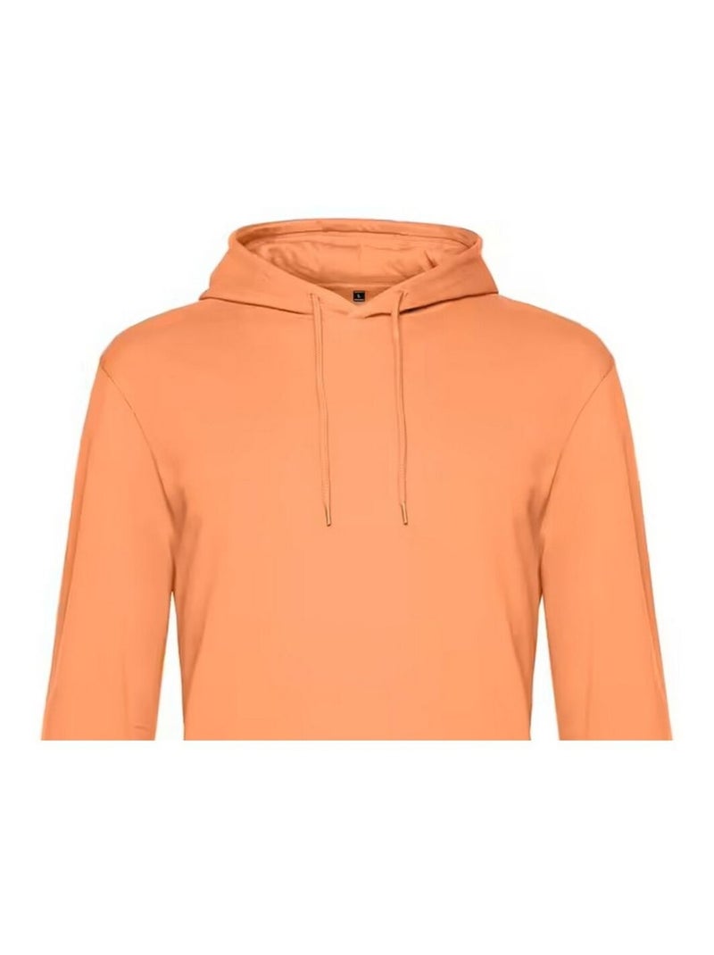 B&C - Sweat à capuche motif/style uni Orange corail - Kiabi