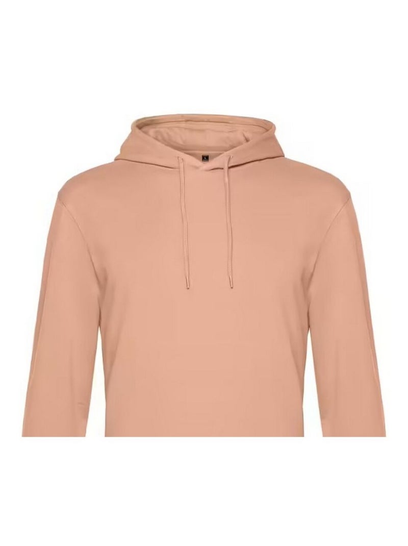 B&C - Sweat à capuche motif/style uni Saumon - Kiabi