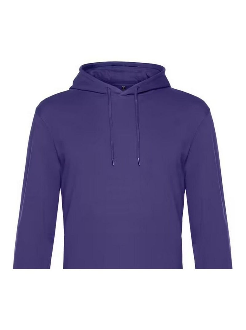 B&C - Sweat à capuche motif/style uni Violet aubergine - Kiabi