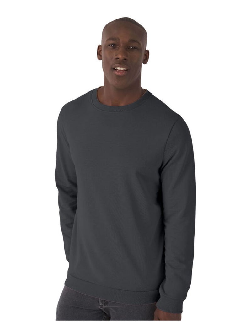 B&C - Sweat manches cousues Gris Gris anthracite - Kiabi