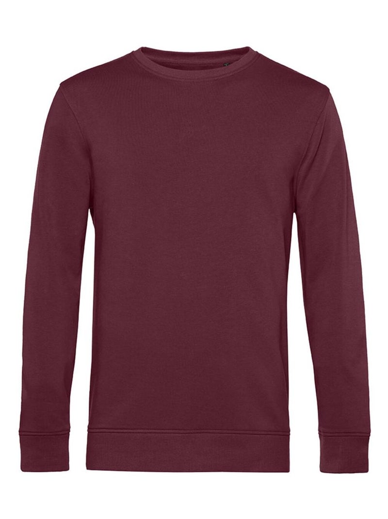 B&C - Sweat ORGANIC Bordeaux - Kiabi