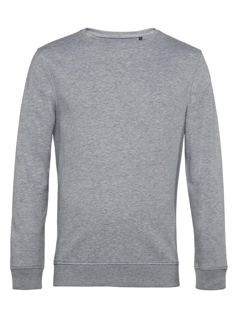 B&C - Sweat ORGANIC Gris chiné - Kiabi