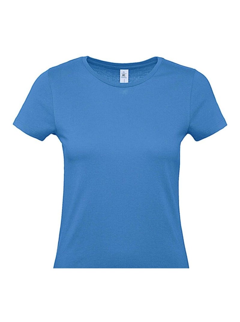 B&C - T-shirt #E150 Bleu azur - Kiabi