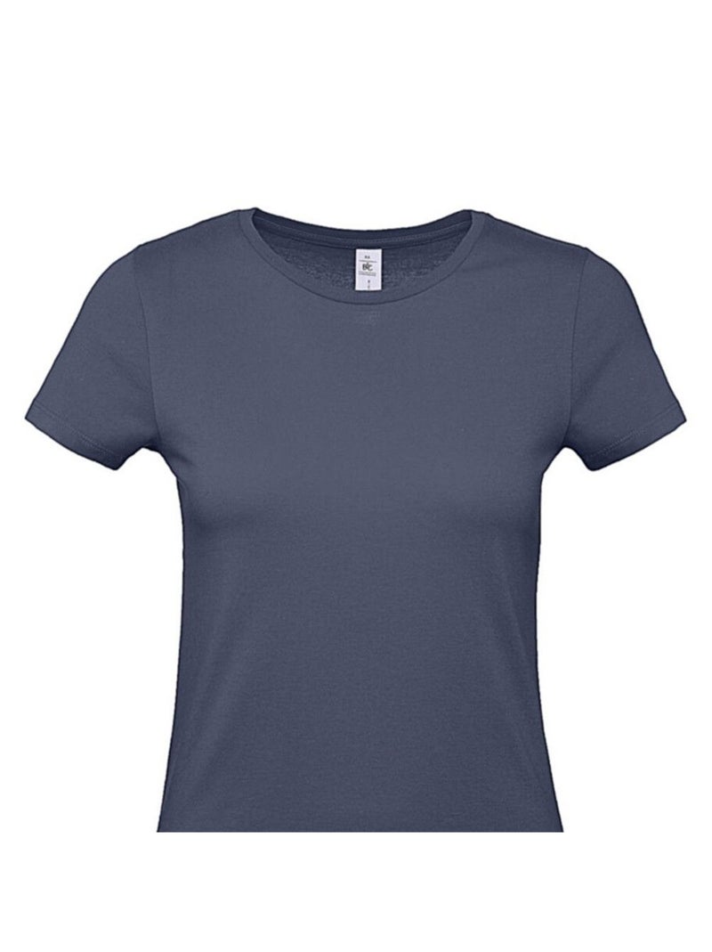 B&C - T-shirt #E150 Bleu denim - Kiabi