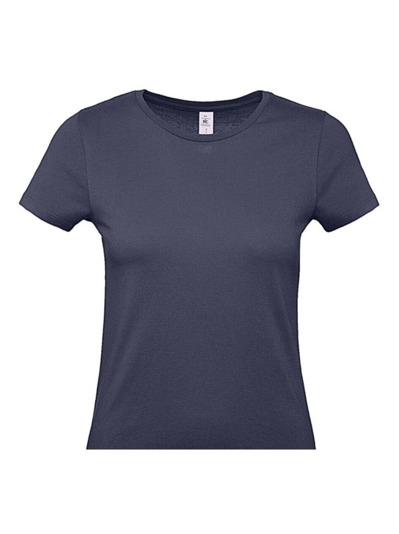 B&C - T-shirt #E150 Bleu marine - Kiabi