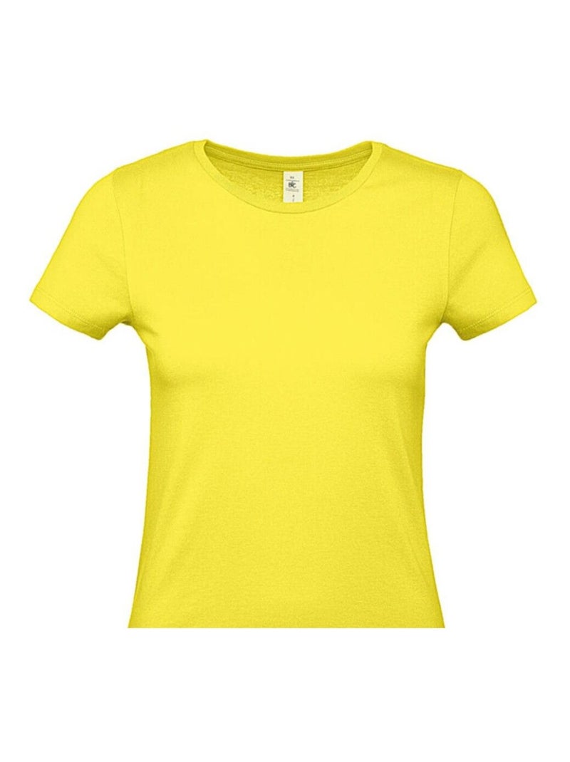 B&C - T-shirt #E150 Jaune paille - Kiabi