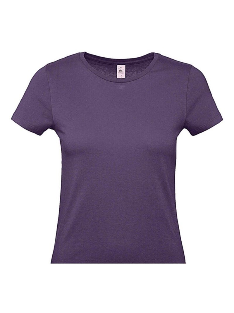 B&C - T-shirt #E150 Violet aubergine - Kiabi