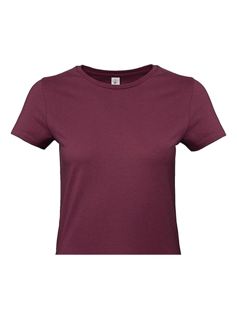 B&C - T-shirt #E190 Bordeaux - Kiabi