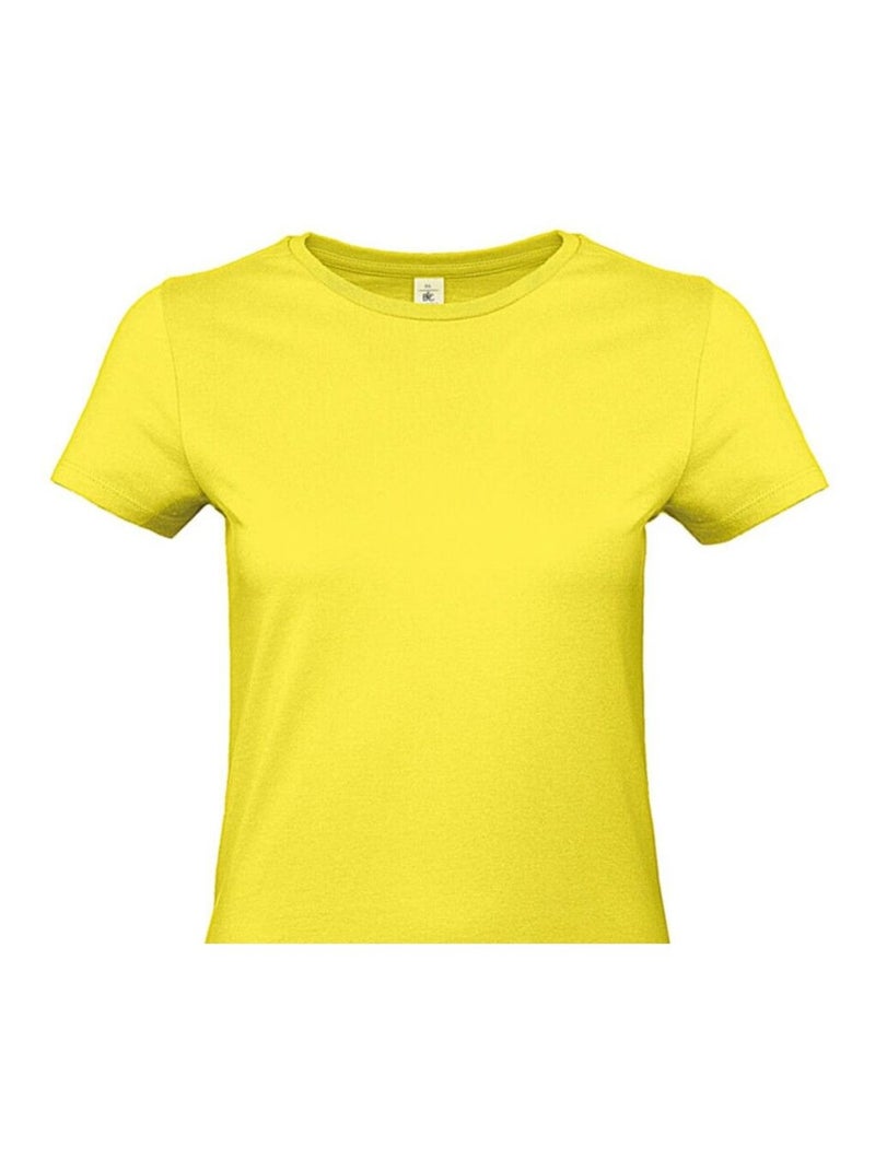 B&C - T-shirt #E190 Jaune paille - Kiabi
