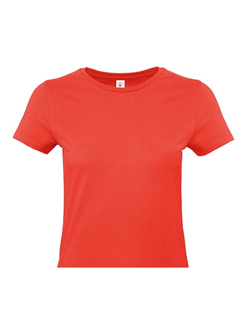 B&C - T-shirt #E190 Rouge vermillon - Kiabi