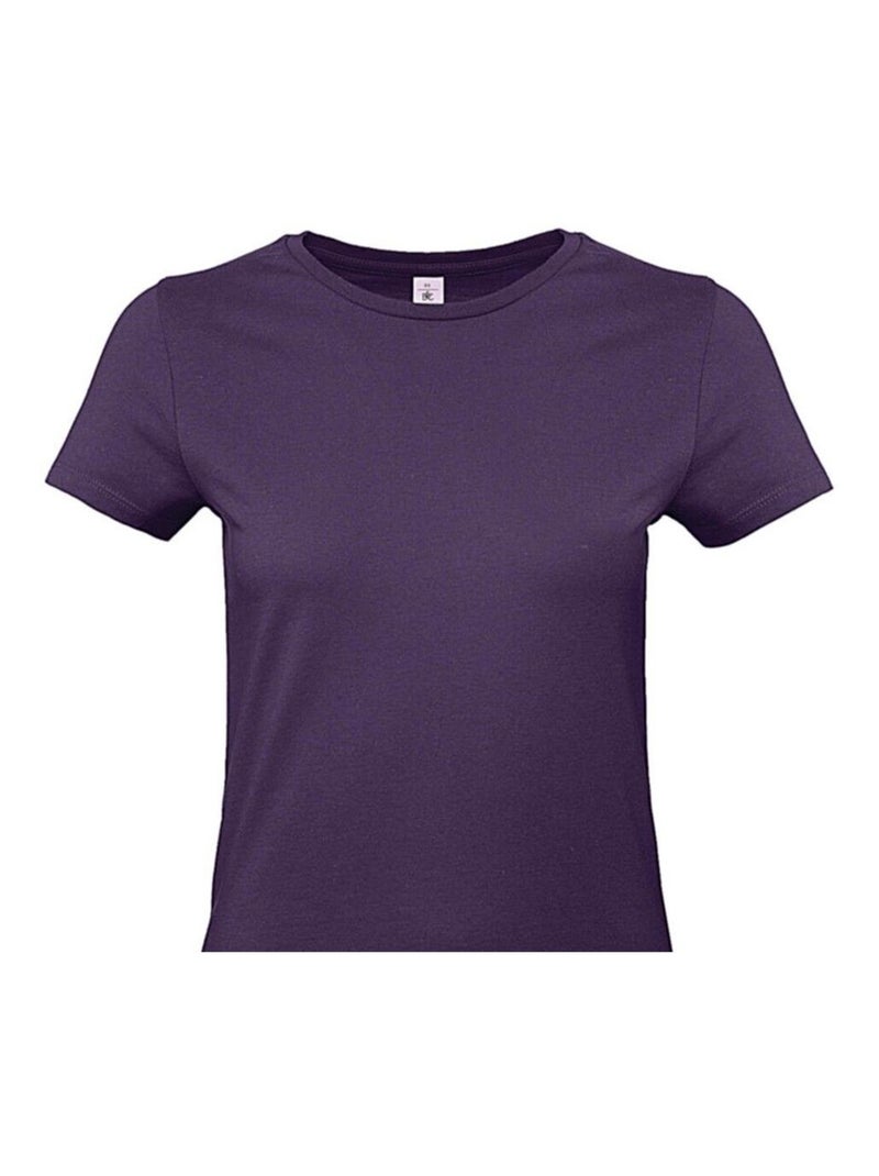 B&C - T-shirt #E190 Violet aubergine - Kiabi