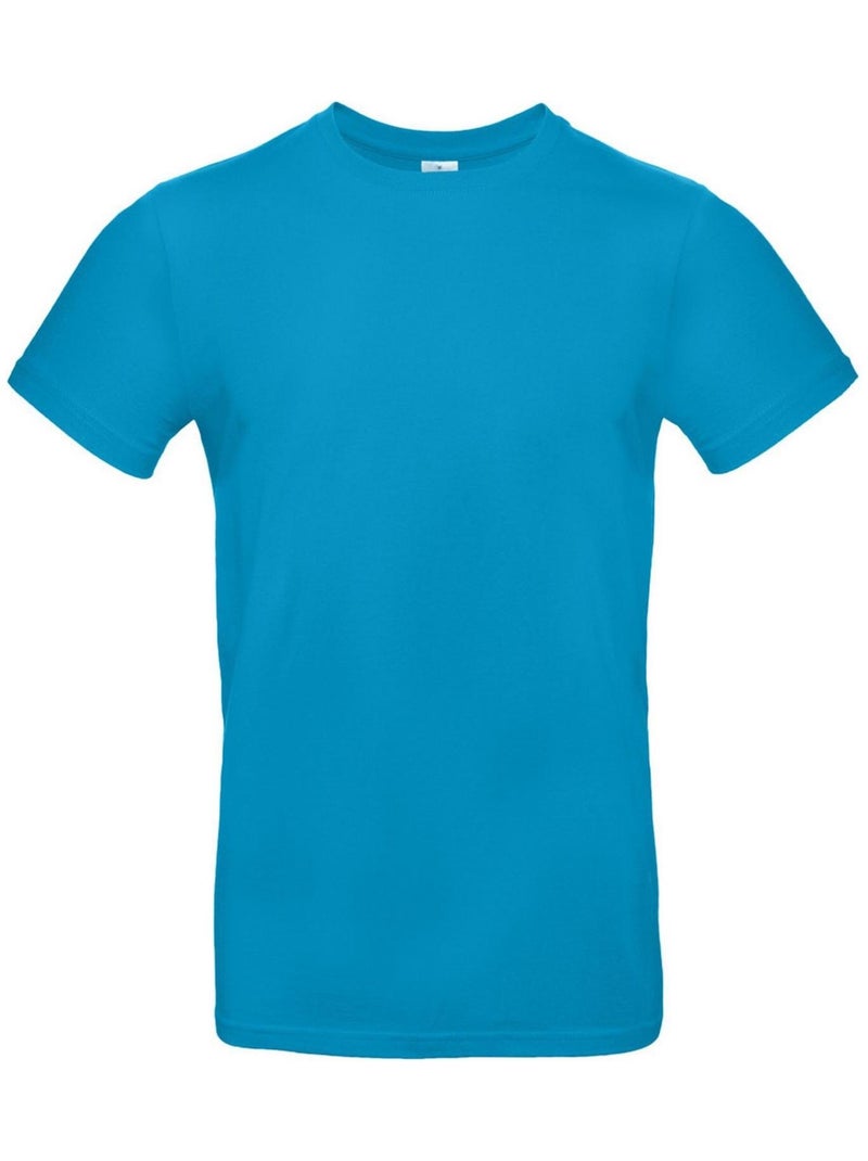 B&C - T-shirt manches courtes Bleu azur - Kiabi