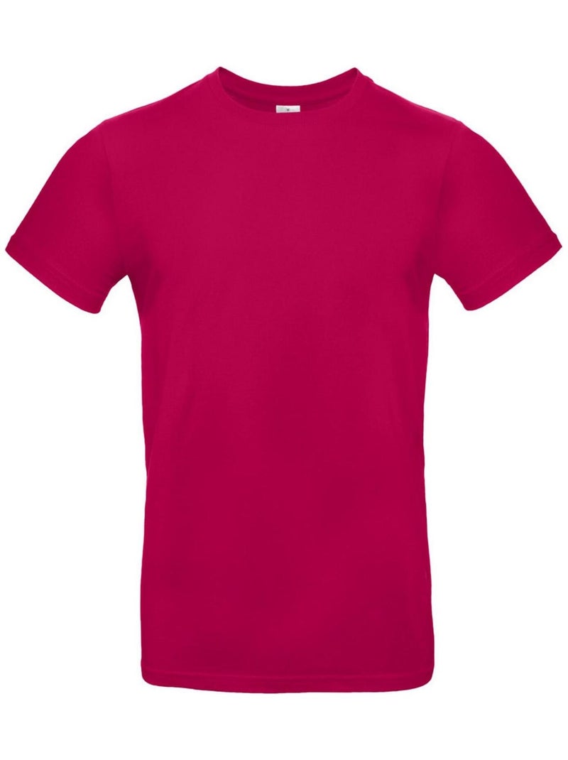 B&C - T-shirt manches courtes Rose foncé - Kiabi