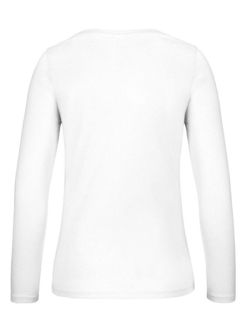 B&C - T-shirt manches longues #E150 Blanc - Kiabi