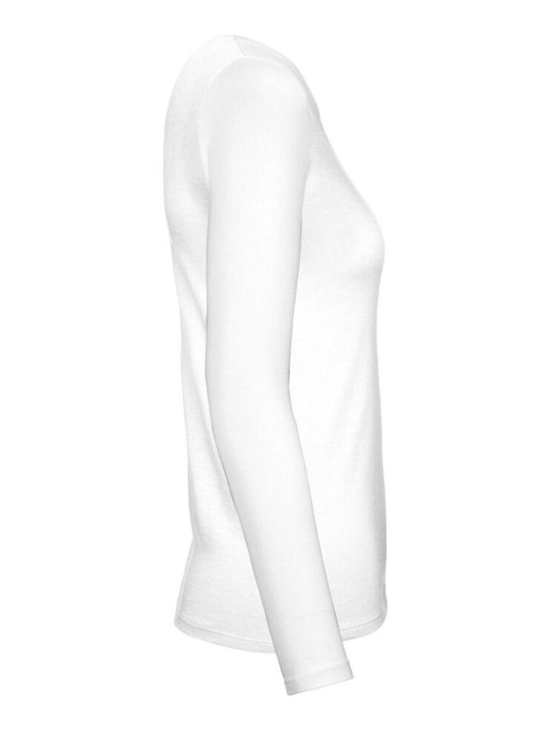 B&C - T-shirt manches longues #E150 Blanc - Kiabi