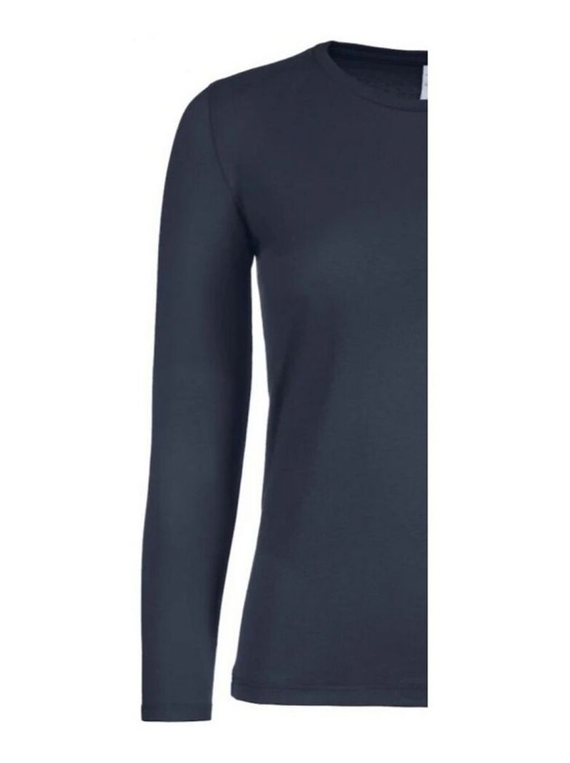 B&C - T-shirt manches longues #E150 Bleu marine - Kiabi