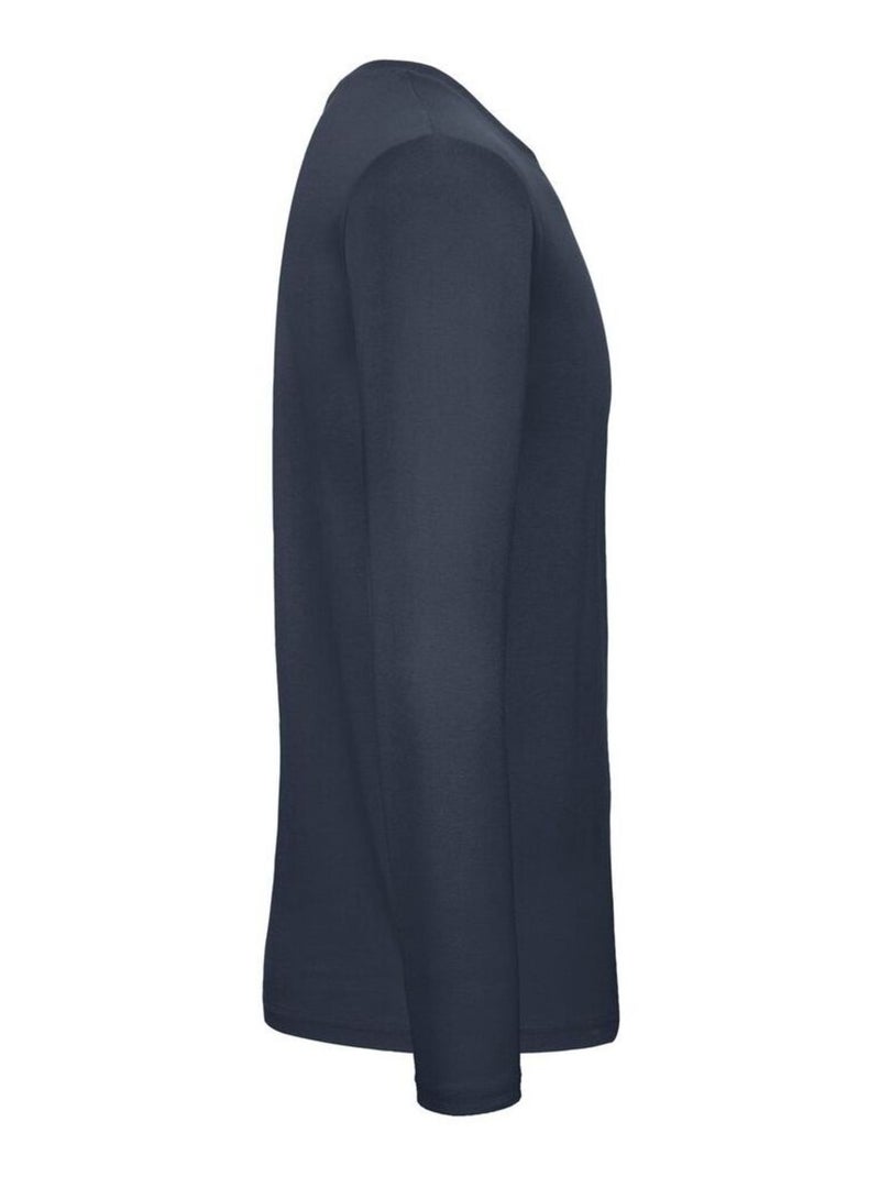 B&C - T-shirt manches longues #E150 Bleu marine - Kiabi