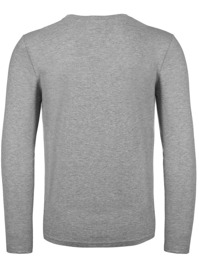 B&C - T-shirt manches longues #E150 Gris - Kiabi