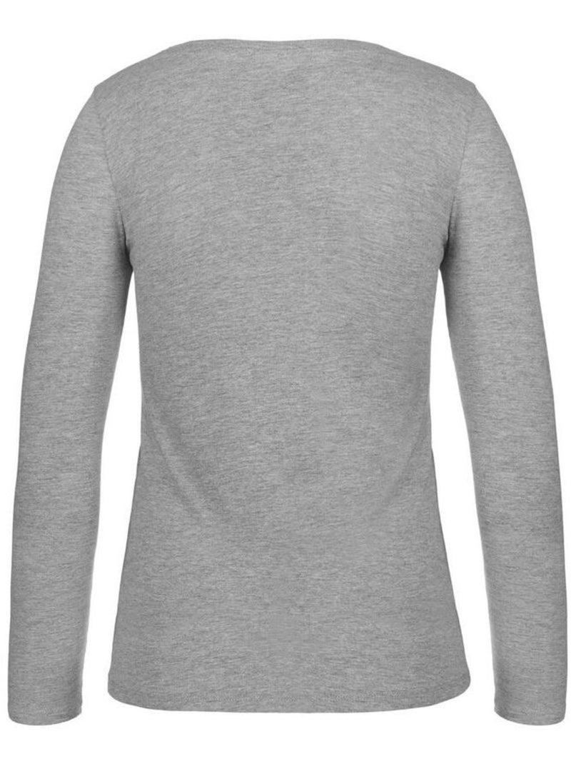 B&C - T-shirt manches longues #E150 Gris - Kiabi