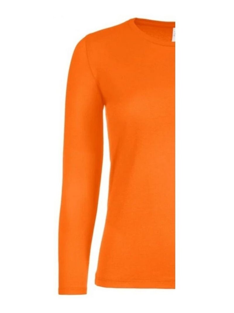 B&C - T-shirt manches longues #E150 Orange - Kiabi