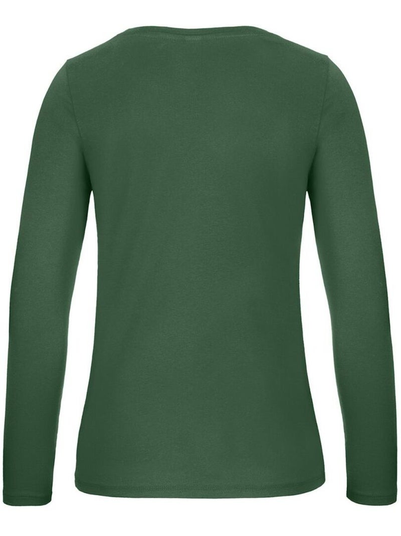 B&C - T-shirt manches longues #E150 Vert bouteille - Kiabi