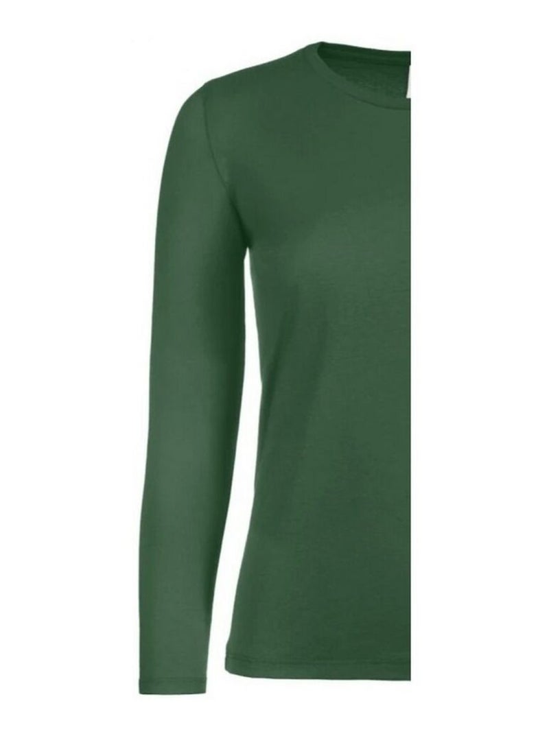 B&C - T-shirt manches longues #E150 Vert bouteille - Kiabi