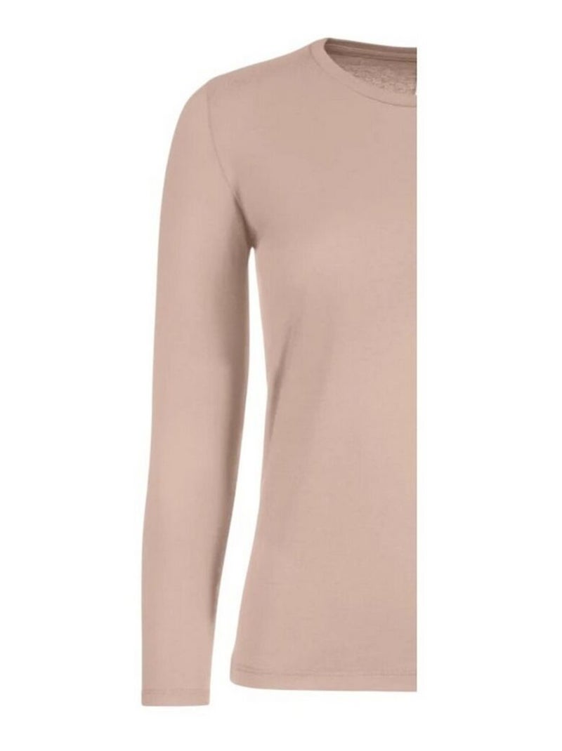 B&C - T-shirt manches longues #E150 Vieux rose - Kiabi