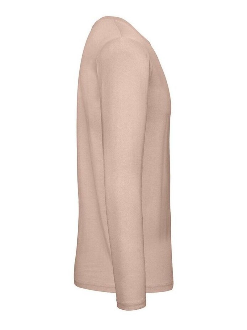 B&C - T-shirt manches longues #E150 Vieux rose - Kiabi