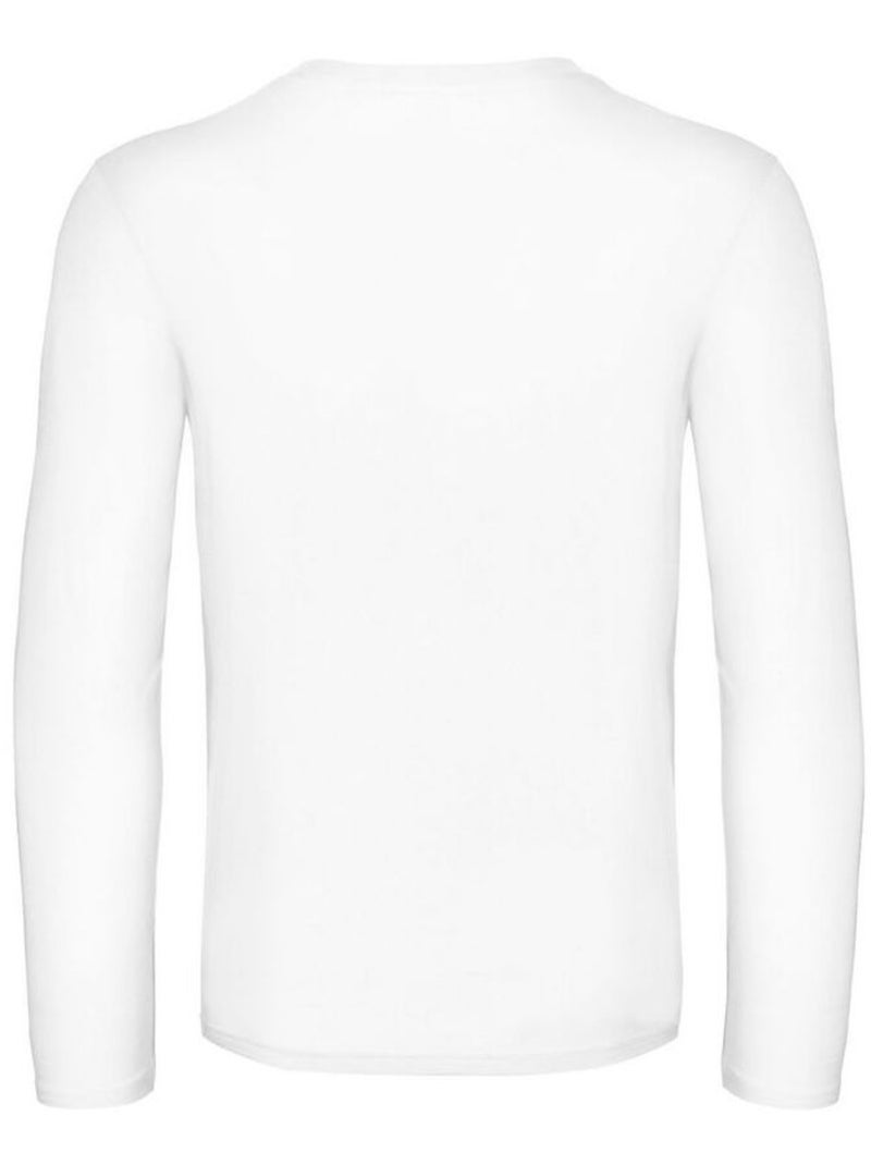 B&C - T-shirt manches longues #E190 Blanc - Kiabi