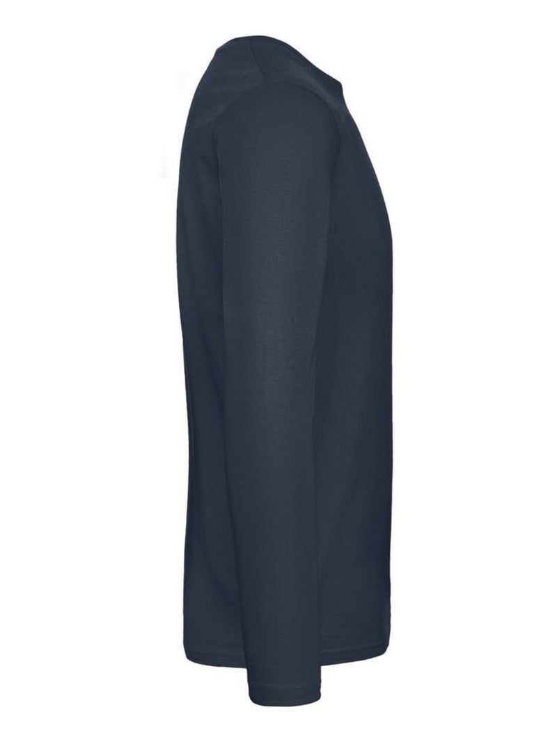 B&C - T-shirt manches longues #E190 Bleu marine - Kiabi