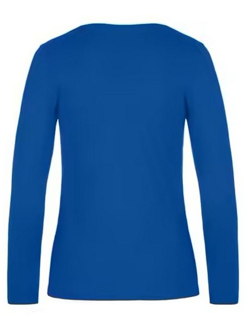B&C - T-shirt manches longues #E190 Bleu roi - Kiabi